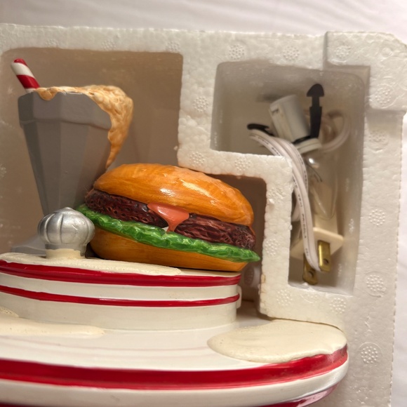 Department 56 Snow Village Lighted Factory with Smoke Stack with Styrofoam Box - Picture 14 of 14